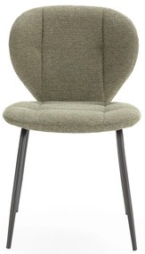 Scaune de dining verde 2 buc. Maori – Marckeric