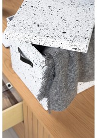 Cutie de depozitare Bigso Box of Sweden Logan, negru-alb