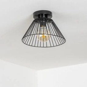 Brilagi - Lustră LED aplicată CERIA WIRE 1xE27/40W/230V, Ø 30 cm, neagră