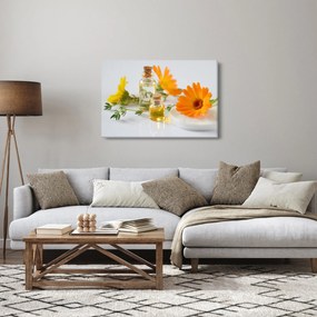 Tablou cu flori portocalii (90x60 cm)
