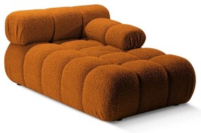 Modul pentru canapea modulară portocaliu cu tapițerie din țesătură bouclé (cu colț pe partea dreaptă) Bellis – Micadoni Home