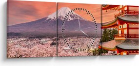 Tablou - Fujiyoshida, Japonia (cu ceas) (90x30 cm)