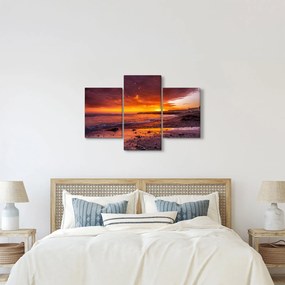 Tablou cu apus de soare la mare (90x60 cm)