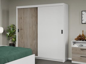 Set mobila dormitor Odin Alb/San Remo C27