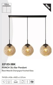 Lustra cu 3 pendule design modern minimalist Punch 3Lt