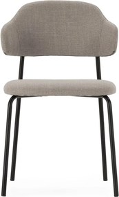 Scaune de dining gri-deschis 4 buc. Adriel – Marckeric