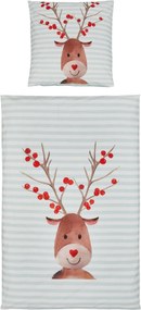 Lenjerie de pat pentru copii din bumbac Renforce FYNN FROST albastru deschis Dimensiune lenjerie de pat: 80 x 80 cm | 135 x 200 cm