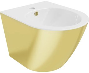 Mexen Lena bideu montat pe perete, Albă/Auriu - 35224806