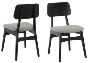Guido Maria Set 2 scaune Ilsa negre 45/54/82 cm