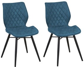 Set 2 buc. scaune pentru sufragerie Lissa (albastru). 1009994