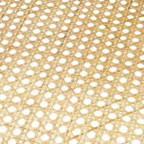 Masuta de cafea LUX, Lemn, Rattan, Bahamas alb