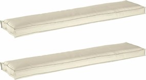 vidaXL Set de perne pentru palet 2 pcs Crem 180 x 40 x 8 cm