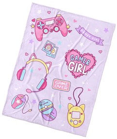 Pătură pentru copii BedTex Gamer Girl, 130 x 170cm
