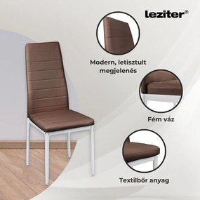 Nolen 4+1 set de sufragerie maro