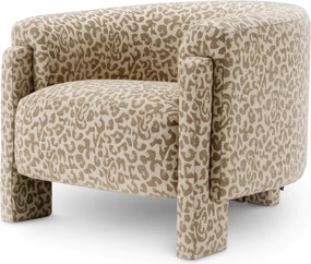 Fotoliu elegant design LUX Hazelwood, Harley leopard