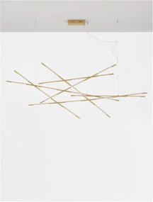 Lustra LED XL suspendata design modern RACCIO aurie