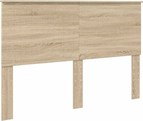vidaXL Tăblie cap cu headboard Stejar Sonoma 150 cm Lemn compozit
