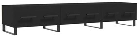 829173 vidaXL Dulap TV, negru, 150x36x30 cm, lemn prelucrat