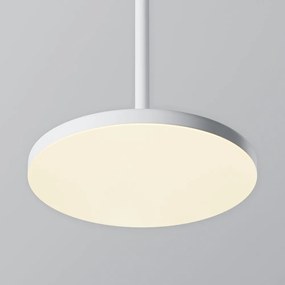 Lustra/Pendul LED iluminat design tehnic Plato D-18,5cm alb