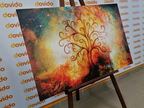 Tablou copac al vieții cu abstracție a galaxiei