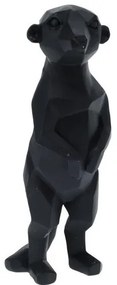 Decorațiune geometrică Suricata, 27 cm, negru