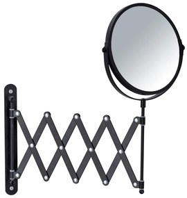 Oglindă cosmetică de perete cu suport telescopic Wenko Exclusive, negru