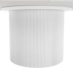 Măsuţă de cafea, marmură albă/MDF, diametru 80 cm, MAHIR TYP 1
