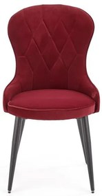 Set 6 scaune K366 velvet bordo