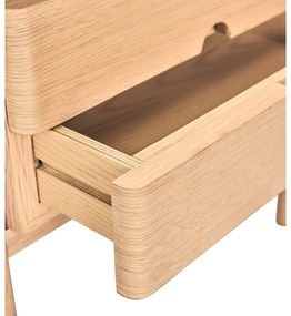 Noptieră în culoare naturală cu aspect de lemn de stejar Appeal – Hübsch