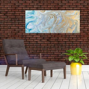Tablou - Marmură albastră (120x50 cm)
