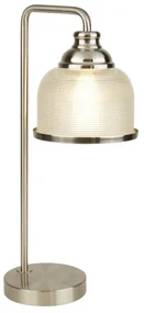 Veioza / Lampa de masa design clasic Bistro II argintiu satin EU1351-1SS SRT