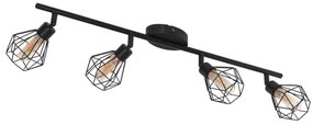 Eglo 55301 - Spot LED ZAPATA 4xG9/3W/230V negru