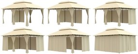 Cort de petrecere bej intr-un stil elegant potrivit unei nunți 3m x 4m