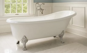 Cada baie freestanding RETRO Alb