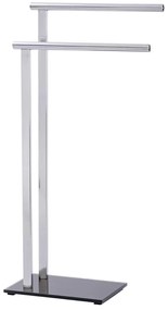 WENKO LAVA 22090100 - Suport pentru prosoape, 42 x 81 cm, inox/argintiu/negru