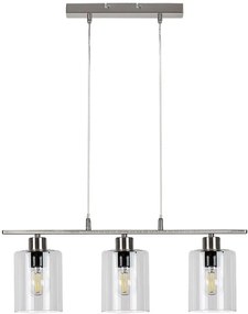 Rabalux Miroslaw lampă suspendată 3x40 W crom-transparent 3580