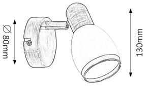 Rabalux 5970 - Lampă spot ELITE E14/40W