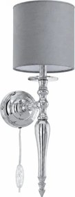 BRILAGI - Lampă de perete NUBILA 1xE27/60W/230V crom lucios/gri deschis
