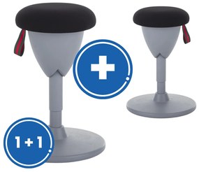 Scaun Acorn Balance 1 + 1 GRATUIT, Negru / Gri