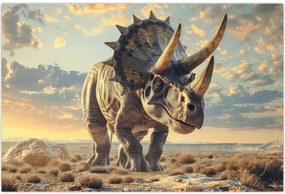 Tablou - Triceratops (90x60 cm)