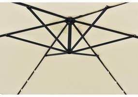 Juskys Umbrela de soare LED Brazilia 3,5 m - crem