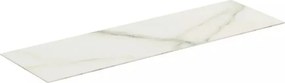 Blat ceramic pentru lavoar Ideal Standard Atelier Conca finisaj alb marmura 120 cm