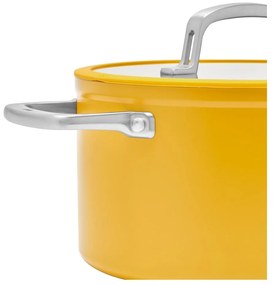 Oală cu capac/cu suprafață ceramică 5,5 l adecvată pentru plita cu inducție Meda 3.0 – FABINI