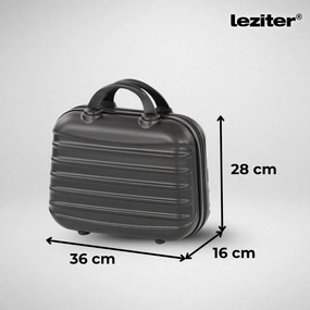TraveLux Max X gurulós bőrönd szett fekete