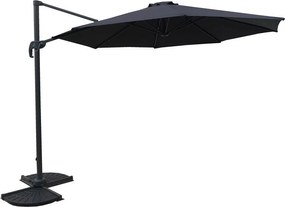 Umbrelă de soare gri 300x300 cm Deluxe – Garden Pleasure