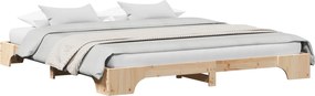 vidaXL Cadru de pat natural 180 x 200 cm Lemn de pin masiv