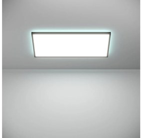 Plafonieră LED RGBW dimabilă de exterior Eglo 901469 ROVITO-Z 17,2W/230V 30x57 cm IP44 negru