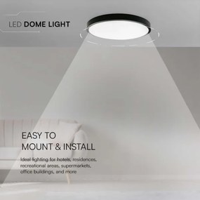 Plafonieră LED pentru baie LED/18W/230V 4000K IP44 negru