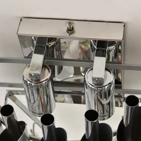 Brilagi - Aplica de perete ECLIPSE 2xE14/10W/230V argintie