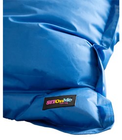 Fotoliu tip sac, material textil albastru, GETAF
